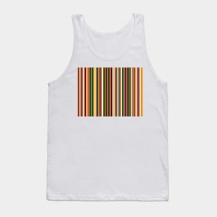 Green and orange Pinstripe Tank Top